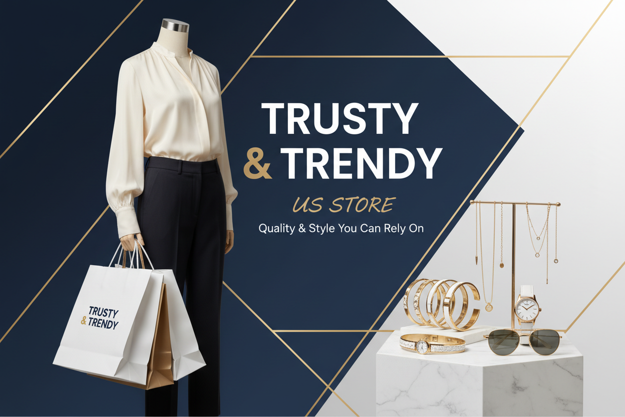 banner for trust and trendy us store